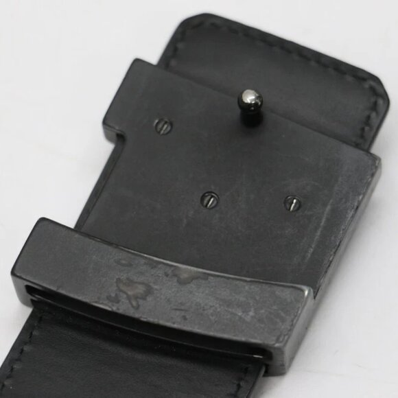 Louis Vuitton Belt Initiales Damier Graphite Black/Grey M9808 Size 90/36 US - Picture 6 of 14